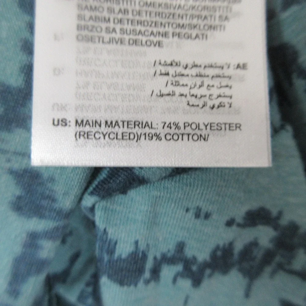 Adidas Go-To PRT Polo Golf Shirt Mens XL Blue Abstract Print Stretch Performance